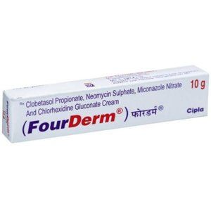 FOURDERM CREAM 10 GM (PACK OF 4) Hand Cream 40 g Pack of 4